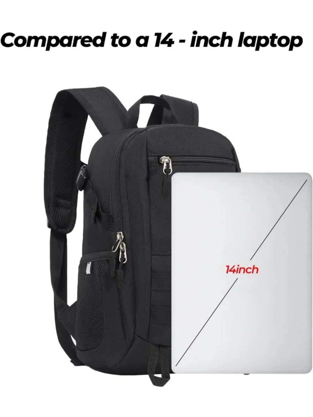 Mini Tactical Backpack 10L/20L - X-Small MOLLE Daypack for Camping & Outdoor